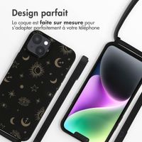 imoshion Coque design en silicone avec cordon iPhone 14 Plus - Sky Black