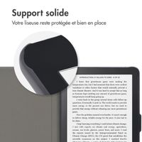 imoshion Design Slim Hard Case Sleepcover Kobo Clara 2E / Tolino Shine 4 - Blossom Watercolor Black