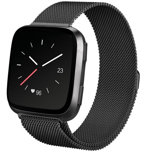 imoshion Milanais Watch bracelet le Fitbit Versa 2 / Versa Lite - Noir