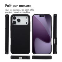 imoshion Coque arrière avec porte-cartes Apple iPhone 17 Pro Max - Noir