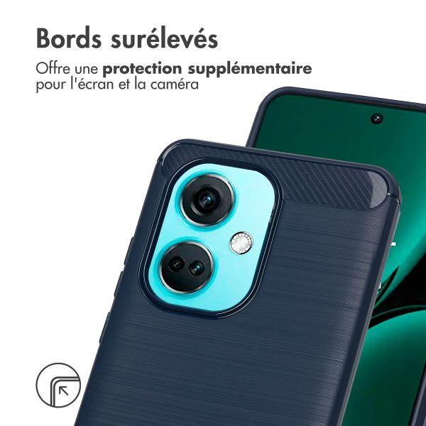 imoshion Coque Brushed OnePlus Nord CE 3 - Bleu foncé