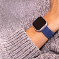 imoshion Bracelet tissé en nylon Apple Watch Series 1 á 11 / SE / Ultra (44/45/46/49 mm) - Bleu Foncé