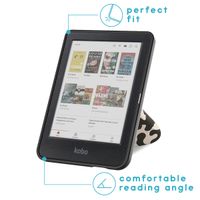 imoshion Étui de liseuse portefeuille design Pliable Kobo Clara Colour / BW - Leopard