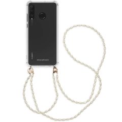 imoshion Coque avec dragonne + ﻿bracelet - Perles Huawei P30 Lite - Transparent