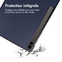 imoshion Coque tablette Trifold Samsung Tab S10 Plus / Tab S9 FE Plus / Tab S9 Plus 12.4 pouces - Bleu clair