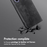 imoshion Étui de téléphone portefeuille Slim Oppo A6x (4G/5G) - Noir
