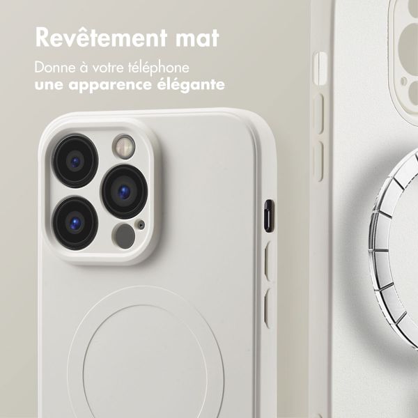 imoshion Coque Couleur avec MagSafe Apple iPhone 14 Pro - Beige