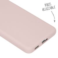 Accezz Coque Liquid Silicone Samsung Galaxy S21 - Rose