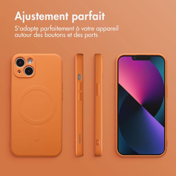 imoshion Coque Couleur avec MagSafe Apple iPhone 13 - Neon Orange