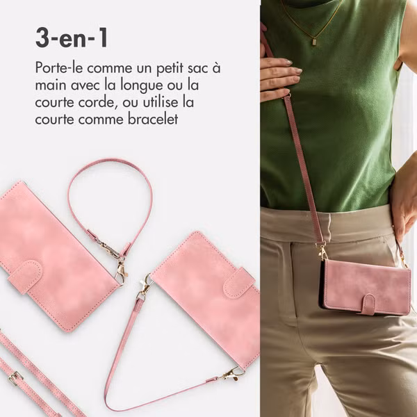 imoshion Etui de télephone portefeuille avec cordon Xiaomi Redmi Note 15 Pro (4G) - Rose