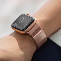 Uniq Bracelet Dante Mesh Milanese en acier Apple Watch Series 1 t/m 9 / SE (38/40/41 mm) | Series 10 / 11 (42 mm) - Rose