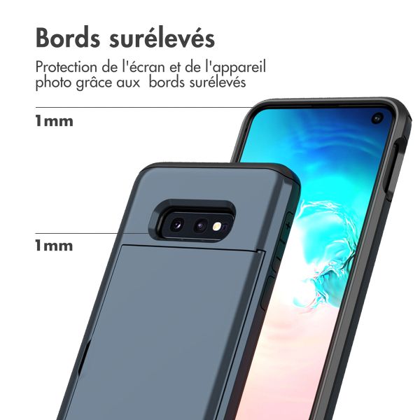 imoshion Coque arrière avec porte-cartes Samsung Galaxy S10e - Bleu foncé