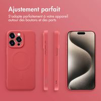 imoshion Coque Couleur avec MagSafe Apple iPhone 15 Pro Max - Dusty Rose