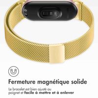 imoshion Bracelet magnétique milanais Xiaomi Smart Band 8 / 9 - Doré