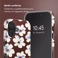 Selencia Coque arrière Vivid avec MagSafe Apple iPhone 17 - Choco Flower Pop