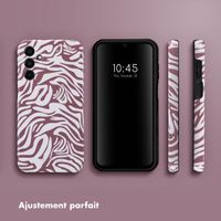 Selencia Coque arrière Vivid Samsung Galaxy A15 (5G/4G) - Trippy Swirl Dark Rose