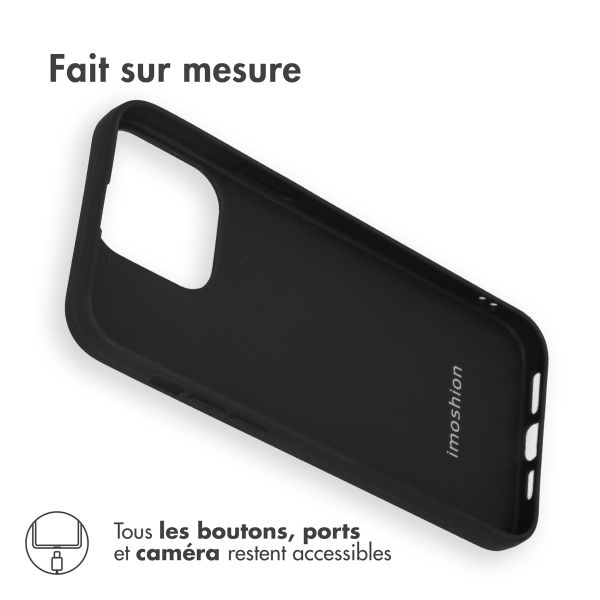 imoshion Coque Couleur iPhone 15 Pro Max - Noir