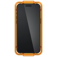 Spigen Protection d'écran en verre trempé AlignMaster Cover 2 Pack Apple iPhone 15 - Noir
