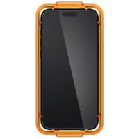 Spigen Protection d'écran en verre trempé AlignMaster Cover 2 Pack iPhone 15 - Noir