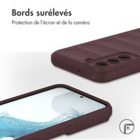 imoshion Coque arrière EasyGrip Samsung Galaxy S22 - Aubergine