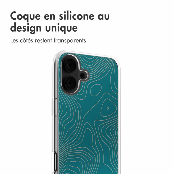 imoshion Coque Design iPhone 16 - Topo Turquoise