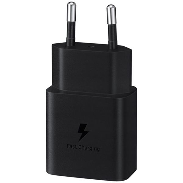 Samsung ﻿Adaptateur secteur original - Chargeur - Connexion USB-C - Charge rapide - 15W - Noir