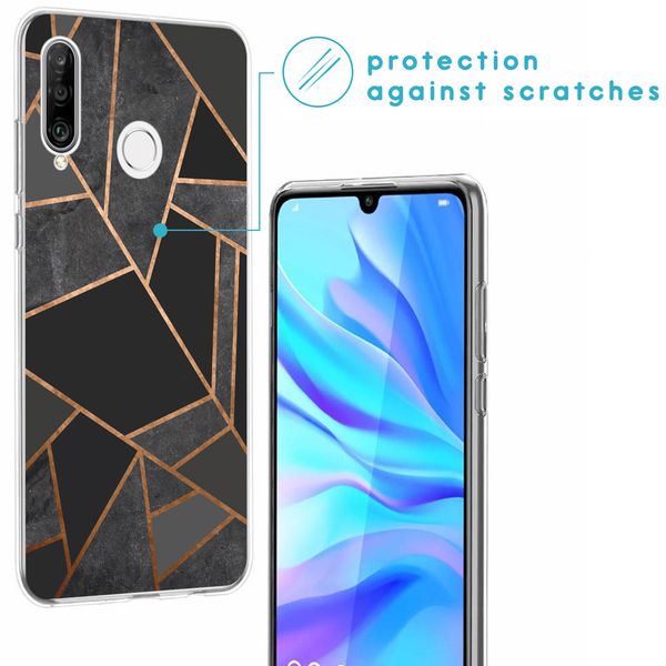 imoshion Coque Design Huawei P30 Lite - Black Graphic