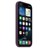 Apple Coque en silicone MagSafe Apple iPhone 16 Pro - Plum