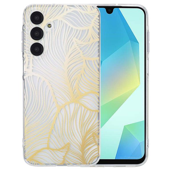 imoshion Coque Design Samsung Galaxy A16 - Golden Leaves Transparent
