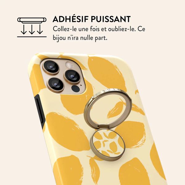 Burga Ringholder Gold - Bague téléphone - Lemon Tart