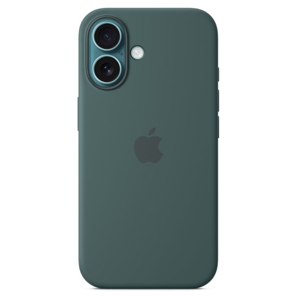 Apple Coque en silicone MagSafe iPhone 16 - Lake Green