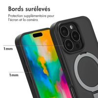 Accezz Coque Ring Stand avec MagSafe Apple iPhone 16 Pro - Noir