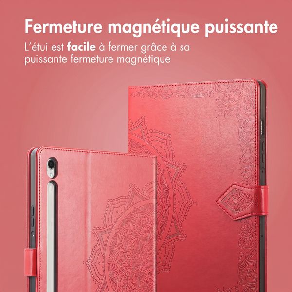 imoshion Coque tablette Samsung Galaxy Tab S9 11.0 pouces / S10 Lite / S10 FE / S9 FE 10.9 pouces - Rouge
