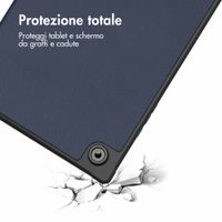 imoshion Coque tablette Trifold Samsung Galaxy Tab A8 - Bleu foncé