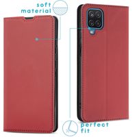 imoshion Étui de téléphone Slim Folio Samsung Galaxy A12 - Rouge