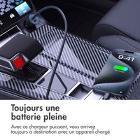 imoshion Chargeur voiture – Chargeur rapide 30 watts avec 2 ports USB-C