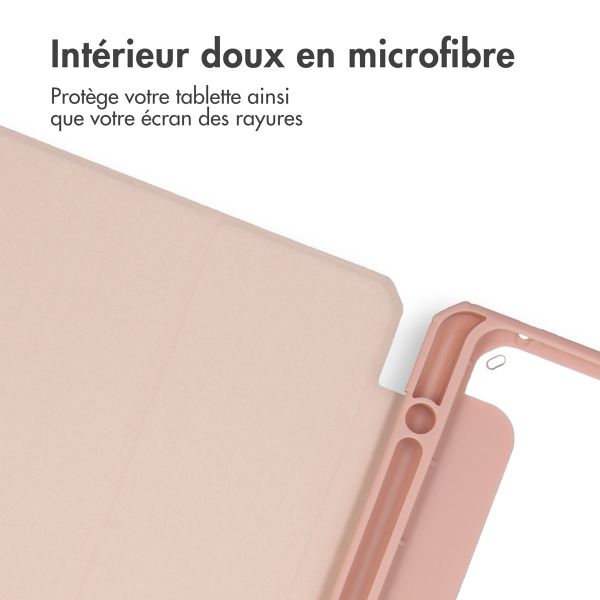 imoshion Coque tablette rigide Trifold Samsung Galaxy Tab A11 Plus - Rose