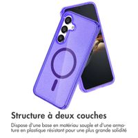 imoshion Coque Pailletée avec MagSafe Samsung Galaxy S24 - Paillettes Violet