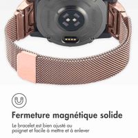 imoshion Bracelet QuickFit® Milanais  - Connexion Garmin 20 mm - Taille L/XL - Rose Gold