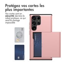 imoshion Coque arrière avec porte-cartes Samsung Galaxy S23 Ultra - Rose Doré