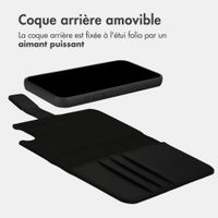 imoshion Étui portefeuille luxe 2-en-1 amovible Apple iPhone 17e / 16e - Noir