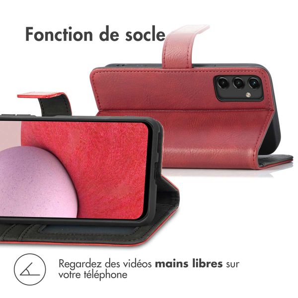 imoshion Étui de téléphone portefeuille Luxe Samsung Galaxy A14 (5G/4G) - Rouge