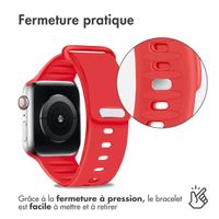 imoshion Bracelet en silicone Apple Watch Series 1-9 / SE - 38/40/41 mm / Series 10 - 42 mm - Rouge