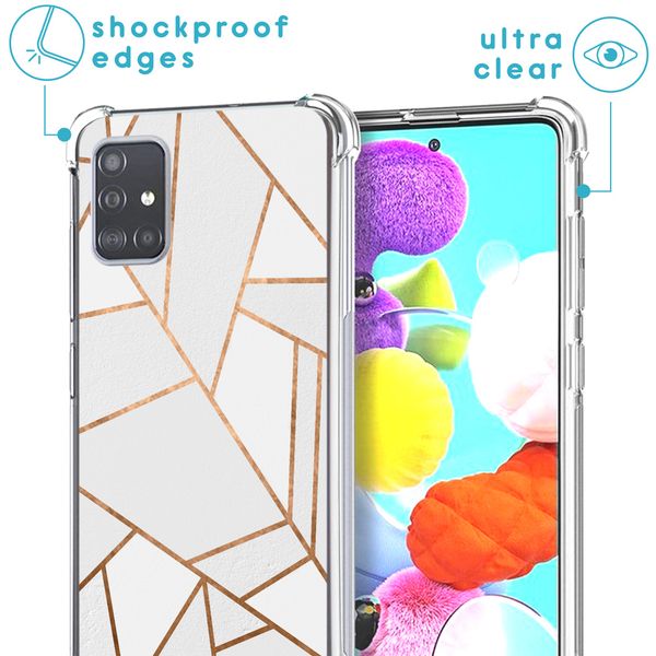 imoshion Coque Design avec cordon Samsung Galaxy A71 - White Graphic