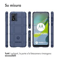 imoshion Coque Rugged Shield Motorola Moto E13 - Bleu foncé