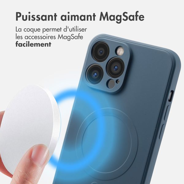 imoshion Coque Couleur avec MagSafe iPhone 13 Pro Max - Bleu foncé