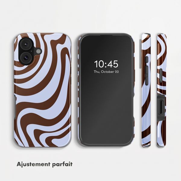 Selencia Coque arrière Vivid Apple iPhone 17 - Dream Swirl Chocolate