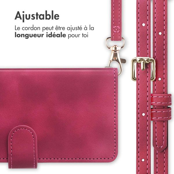 imoshion Etui de télephone portefeuille avec cordon Samsung Galaxy A53 - Rouge