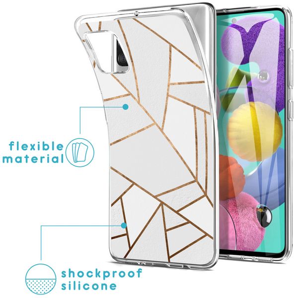 imoshion Coque Design Samsung Galaxy A51 - White Graphic