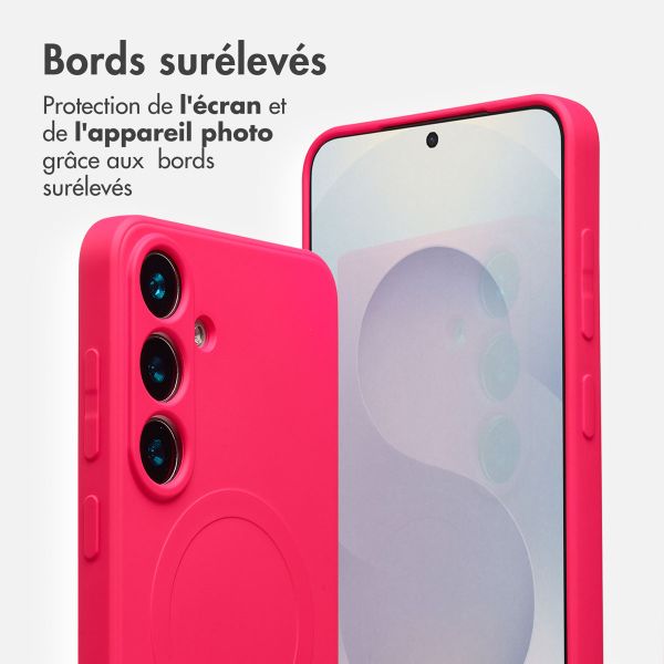 imoshion Coque Couleur avec MagSafe Samsung Galaxy S25 Plus - Neon Pink